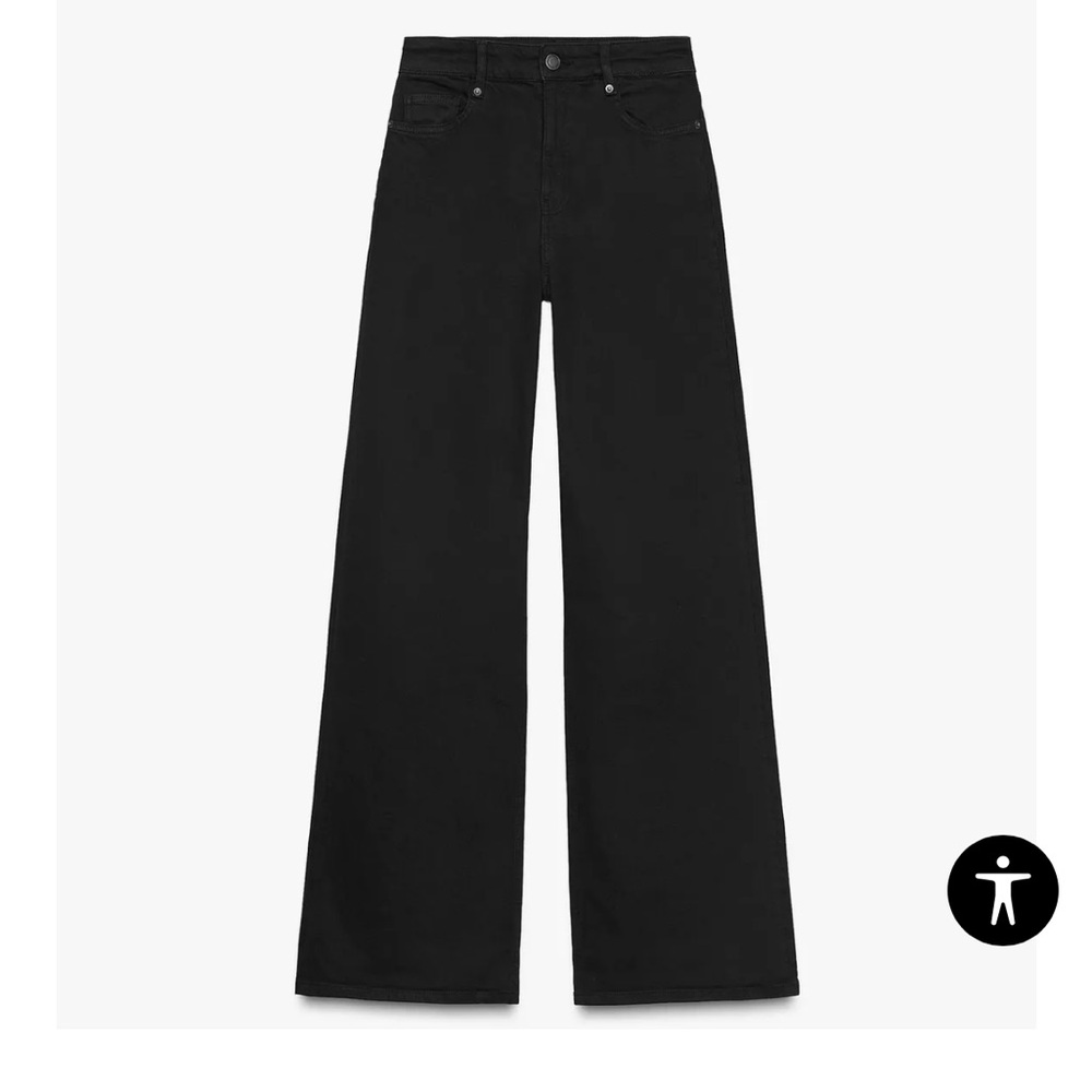 Zara Marine Wide Leg Jeans